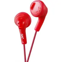 JVC HA-F160-R Gumy - Ørepropper - ørepropp - kablet - 3,5 mm jakk - rød