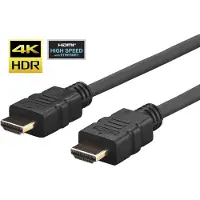 VivoLink Pro HDMI Slim - HDMI-kabel - HDMI hann til HDMI hann - 5 m - skjermet - svart - formstøpt