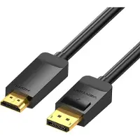 Vention DisplayPort 1.2 til HDMI 1.4-kabel HAGBH 2 m, 4K 30 Hz (svart)