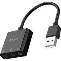 ORICO SKT3-BK-BP eksternt lydkort USB-A, 3 porter, minikontakt