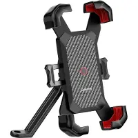 JOYROOM Mobiltelefonholder for motorsykkel - Sort