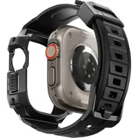 Spigen Rugged Armor Pro Apple Watch Ultra/Ultra 2/Ultra 3 TPU-deksel - 49mm - Svart