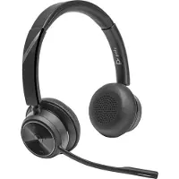 HP Poly Savi 7420 OFFICE - Savi 7400 series - hodesett - on-ear - DECT / Bluetooth - trådløs - svart