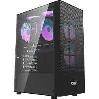 Darkflash Computer case A290 + 3 fans (black) - Kabinett - Miditower - Svart