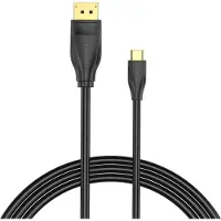 Vention USB-C til DisplayPort 1.4-kabel CGYBG, 1,5 m, 8K 60 Hz/4K 120 Hz (svart)