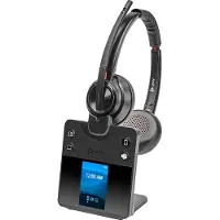 HP Poly Savi 8420 kontorheadset on-ear ANC DECT/Bluetooth, svart