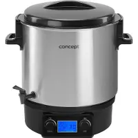 Concept ZH0040, 27 l, 30 °C, 100 °C, Rustfritt stål, 2 timer, LCD