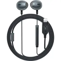 Acefast L1 in-ear-hodetelefoner med Lightning-kontakt, mikrofon og fjernkontroll 1,2 m - svart