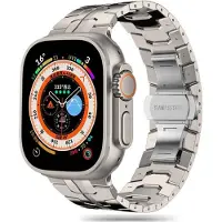 Tech-Protect Apple Watch Series Ultra 3/2/Ultra/11/10/9/8/SE 3/(2022)/7/SE/6/5/4/3/2/1 Linestropp i rustfritt stål - 49 mm/46mm/45 mm/44 mm/42 mm - Titan