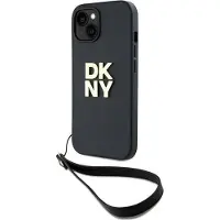 DKNY håndleddsstropp Stock Logo etui for iPhone 15 / 14 / 13 - svart