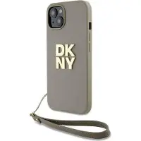 DKNY håndleddsstropp Stock Logo etui for iPhone 15 / 14 / 13 - beige