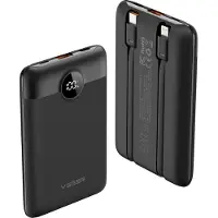 Veger C11 W1170 Powerbank PD QC3 10 000 mAh 2 A 22,5 W USB-C – Svart / Ekstra batteri med hurtiglading