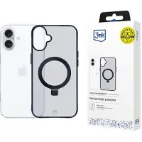 3mk Protection 3mk Smoke Case Mag&Stand til Apple iPhone 16 Plus – gjennomsiktig