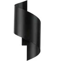 Emibig Vegglampe Spiner svart, høyde 30 cm, stål