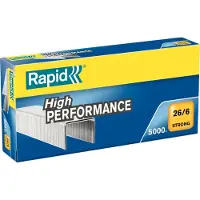 Rapid Strong - Stifter - 26/6 - 6 mm - galvanisert stål - pakke av 5000 - for Fashion F30, FM32 Supreme Freeze, S1, S17, S27, S30, S50