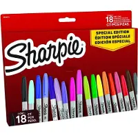 Sharpie permanent tusjsett | Fargeutvalg i begrenset utgave | Finpunkt | 18 tusjpenner | Skolestartsett
