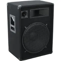 Omnitronic DX-1522, 1.0 kanaler, 400 W, 30 - 18000 Hz, 8 O, Sort
