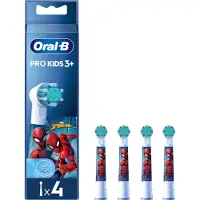 Oral-B Kids Pro Kids3+, 4 stykker, Flerfarget, Hvit, Spider-Man, 3 år, Blister
