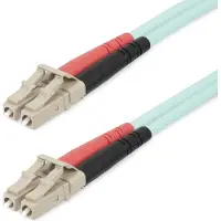 StarTech.com 20m (65ft) LC/UPC to LC/UPC OM4 Multimode Fiber Optic Cable - patch cable - 20 m - aqua - Blå - 20 meter