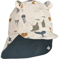 Liewood Legionær Hatt - Gorm - Vendbar - Sea Skapning/Sandy - - 9-12 md - Solhatt