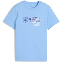 Puma Manchester City ftblNRGY Tee Youth, Clothing, Light Blue, 13-14Y