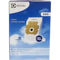 Original Støvsugerposer, syntetfiber, 4st. + motorfilter