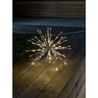 Konstsmide Dekorasjonsball stenger hvit