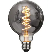 Star Trading Dekoration LED filament E27 G95 Smoked
