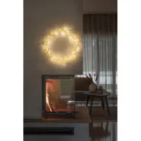 Konstsmide Krans messing, 40 LED 45cm