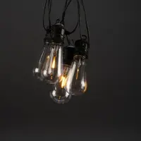 Konstsmide Lysslynge E27 med 10 klare LEDpærer 5V/IP44