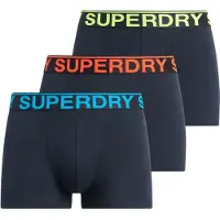 Superdry for man. M3110450B Pack of 3 Boxers (L), Homewear, Cotton, Navy
