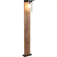 TRIO Veilampe ARDILA, treoptikk, høyde 100 cm, metall/glass IP44