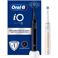 Oral-B iO2 Duo elektrisk tannbørste – Svart/Rosa