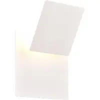 TRIO LED-vegglampe Mio, firkantet linse, matt hvit, indirekte