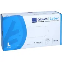 ABENA GmbH Undersøkelseshanske, Classic, L, natur, lateks, pudderfri - (100 stk.)
