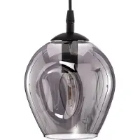 Emibig Pendellampe Starla, glass grafit, 3 lyskilder desentralisert
