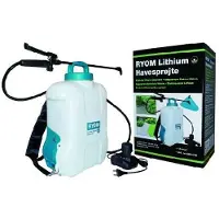 Ryom Ryggsekksprøyte 10 liter med litiumbatteri og lader