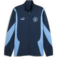 Puma Manchester City ftblNRGY+ Jacket Men, Clothing, Marine Blue/Blazing Blue, XXL
