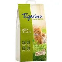 Tigerino Plant Based Kattesand av trepellets - Naturlig treduft, parfymefri - 30 l (8 kg)