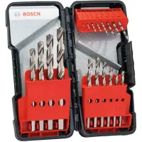 Bosch 18-delers metallbor-sett HSS-G, DIN 338, 135° 1, 1,5, 2, 2,5, 3, 3,5, 4, 4,5, 5, 5,5, 6, 7, 8, 9, 10 mm
