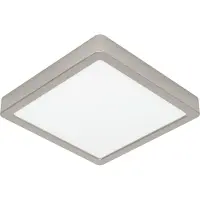 Eglo LED-panel for utenpåliggende montering Fueva 5 IP20 830 nikkel 21x21cm