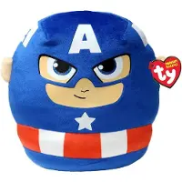 TY Kosedyr - Squish Marvel - 35 cm - Captain America - - OneSize - Kosedyr
