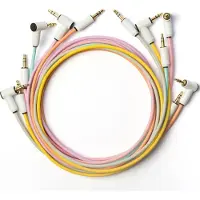 MyVolts Candycord Straight/Angle Minijack Cables 70cm 6 pack