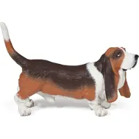 Papo Bassett Hund - L: 4 cm - - OneSize - Lekedyr