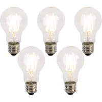LUEDD Sett med 5 E27 3-trinns dimbare LED-pærer A60 5W 700 lm 2700K