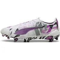 Puma ULTRA 5 ULTIMATE FOREVER FG Football Boots Unisex, Shoes, White/Pure Magenta/Feather Gray, 48