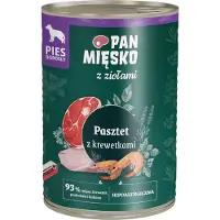 PAN MIĘSKO Økonomipakke Pan Mięsko Dog 36 x 400 g - Pâté med reker