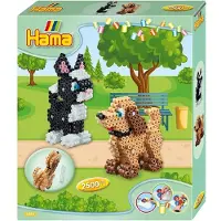 Hama Midi Perleeske - 3D - 2500 stk. - Hund Og katt - - OneSize - Perler