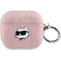 Karl Lagerfeld Monogram Choupette Head-etui for AirPods 3 - rosa