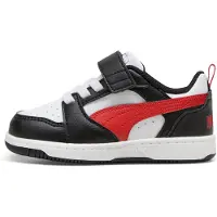 Puma Rebound V6 Low Sneakers Toddlers, Shoes, White/Red/Black, 20